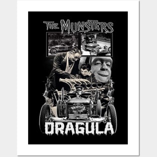 The Munsters, Dragula. (Black & White Version) Posters and Art